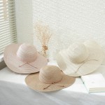 Wholesale straw Brim Hat Braided Rope Trim One Fits Most Adjustable Drawstring I