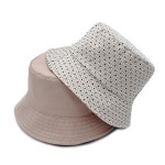 Wholesale gingham Dot Reversible Bucket Hat One Fits Most Polyester