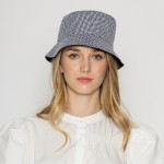 Wholesale gingham Dot Reversible Bucket Hat One Fits Most Polyester