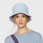 Wholesale gingham Reversible Bucket Hat One Fits Most Polyester