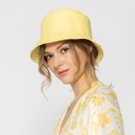 Wholesale gingham Reversible Bucket Hat One Fits Most Polyester