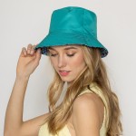 Wholesale basket Weave Reversible Bucket Hat One Fits Most Polyester Reversible
