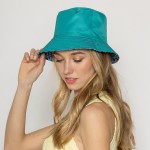 Wholesale basket Weave Reversible Bucket Hat One Fits Most Polyester Reversible