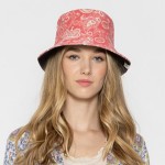 Wholesale paisley Pattern Bucket Hat One Fits Most Polyester