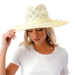 Wholesale weaved Straw Panama Hat Braided Trim One Fits Most Hat Brim W Paper St