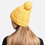 Wholesale comfyLuxe Solid Color Pom Pom Beanie One Fits Most Poly Microfiber