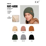 C.C HAT-4000
Lined Criss-Cross Pattern Cuff Beanie Hat

- One Size Fits Most
- 42% Acrylic / 29% Polyester / 25% Nylon / 4% Wool
- Lining: 60% Polyester / 40% Acrylic