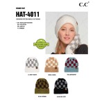 C.C HAT-4011
Checkered Pattern Boucle Cuff Beanie

- One Size
- 35% Recycled Polyester / 35% Polyester / 29% Acrylic / 1% Spandex