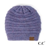 Wholesale c C HAT Ribbed Heather Beanie Hat One Fits Most Recycled Polyester Spa