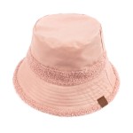 C.C BK-3830
Soft Faux Leather Bucket Hat With Shearling Trims


- One Size Fits Most
- Reversible
- 50% PU / 50% Polyester