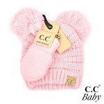 Wholesale c C BABY SET Solid Ribbed Baby Beanie Hat Mitten Glove Mittens Lined I