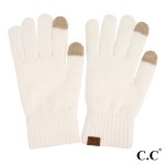 Wholesale c C G Heather Knit Plain Smart Touch Gloves One Fits Most Touchscreen