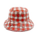 Do Everything In Love Faux Fur Plaid Bucket Hat 

- One Size Fits Most 
- Lined Bucket Hat With Adjustable Drawstring 
- 100% Polyester 