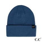 Wholesale c C HTM Unisex Solid Cuff Beanie Hat One Fits Most Acrylic