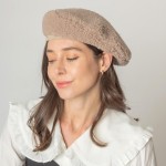 Wholesale do Everything Love Sherpa Beret One Fits Most Lined Beret Polyester