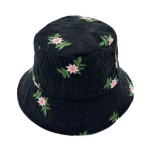 Wholesale do Everything Love Bucket Hat Embroidered Flower Detail One Fits Most