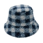 Wholesale do Everything Love Fuzzy Plaid Bucket Hat One Fits Most Adjustable Dra