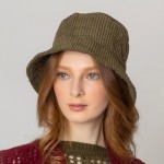 Wholesale corduroy Bucket Hat Adjustable Drawstring Inside Hat One Fits Most Pol