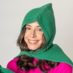 Wholesale soft Knit Removable Hood One Fits Most Acrylique