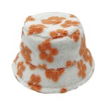 Wholesale flower Bucket Hat One Fits Most Internal Adjustable Drawstring Polyest