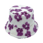 Wholesale flower Bucket Hat One Fits Most Internal Adjustable Drawstring Polyest