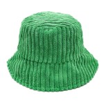 Wholesale do Everything Love Solid Corduroy Bucket Hat One Lined Adjustable Draw