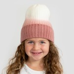 Kids Ombre Knit Beanie 

- 70% Acrylic/  27% Nylon/ 3% Spandex 
- M-L Fits 6-12