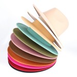 Wholesale felt Brim Fedora Hat No Hat Band One Fits Most Adjustable Drawstring B