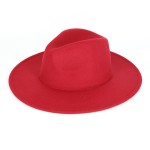 Wholesale felt Brim Fedora Hat No Hat Band One Fits Most Adjustable Drawstring B