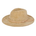 Wholesale corduroy Fedora Hat Matching Braided Leather Band One Fits Most Intern