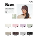 C.C HWC0044
All Over Clear Sequin Headwrap

- One Size Fits Most
- 48% Viscose/ 25% Polyester/ 27% Nylon