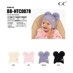 Wholesale c C BB HTC Ear Cover Flap Pom Pom Baby Beanie One Baby Ear Flap Viscos