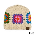 C.C Hat-7393
Multi Color Hand Crochet Beanie 

- One Size Fits Most
- Hand Crochet 
- 100% Acrylic 