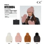 Wholesale c C HTE Faux Fur Pom Beanie One Fits Most Lined Beanie Polyester