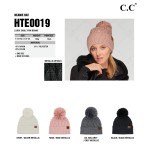 Wholesale c C HTE Lurex Cable Pom Beanie One Fits Most Metallic Details Lurex Fa