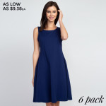 Wholesale adorable line dress sleeveless silhouette two side pockets carrying l