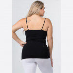 Wholesale women s Plus Seamless Criss Cross Camisole o Strappy detail front o Se