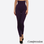 Wholesale women s Waisted Cotton Compression Leggings o Long skinny leg o Does n