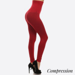 Wholesale women s solid cotton waist compression leggings o Long skinny leg o Do