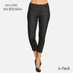 Wholesale women s Classic Skinny Capri Jeggings o Capri jeggings light sheen jea
