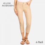 Wholesale original standard pocket capri jegging classic silhouette constructio