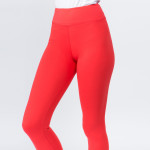 Wholesale mix brand solid seamless peach skin capri leggings rise waistband Ins