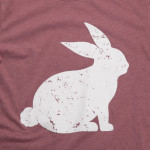 Wholesale mauve Bella Canvas short sleeve boutique graphic tee Rabbit Pack Break