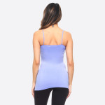 Wholesale seamless tank top spaghetti straps fade resistant fabric soft stretch