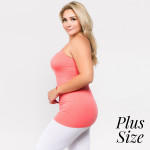 Wholesale women s Solid Plus Seamless Camisole Tank Top o Spaghetti straps o Sea