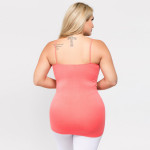 Wholesale women s Solid Plus Seamless Camisole Tank Top o Spaghetti straps o Sea