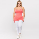 Wholesale women s Solid Plus Seamless Camisole Tank Top o Spaghetti straps o Sea