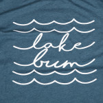 Wholesale steel Blue Bella Canvas short sleeve graphic boutique t shirt Lake Bum