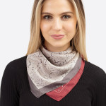 Wholesale half paisley half polka dotted bandana scarf Polyester