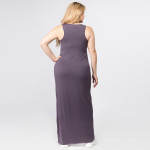 Wholesale solid color PLUS full sleeveless maxi dress Pack Breakdown pcs pack XL